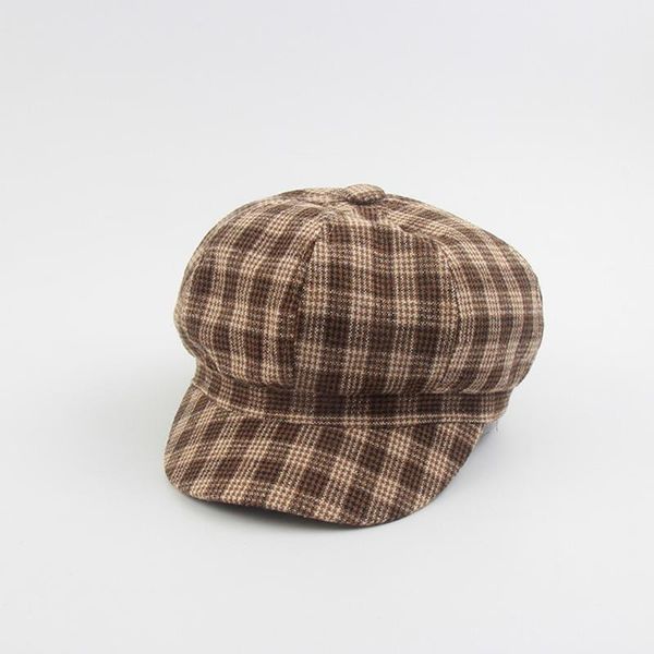 hat female autumn and winter ladies plaid octagonal hat fashion wild retro literary artist, Blue;gray
hat female autumn and winter ladies plaid octagonal hat fashion wild retro literary artist, Blue;gray