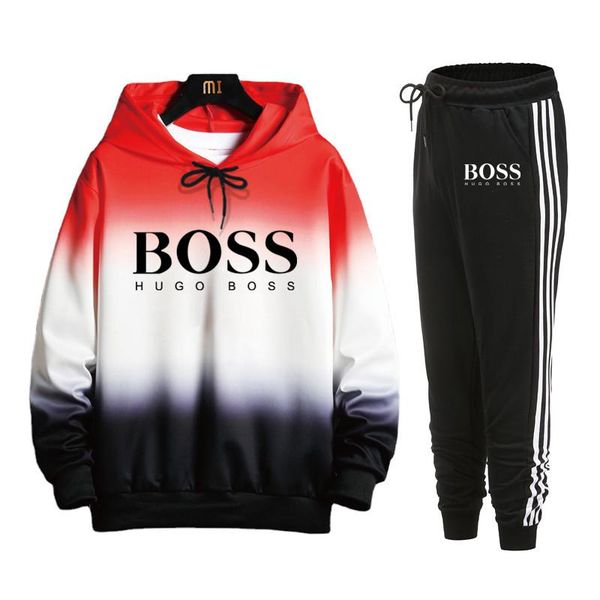 new fall 2020 hugò bòss sportswear casual hooded training running men's sportswear two piece set delivery, Gray
new fall 2020 hugò bòss sportswear casual hooded training running men's sportswear two piece set delivery, Gray