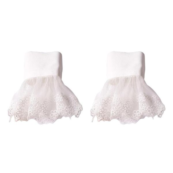 дамы поддельные рукава hollow вышивка цветочные кружева sheer съемные horn манжеты, Blue;gray 
дамы поддельные рукава hollow вышивка цветочные кружева sheer съемные horn манжеты, Blue;gray