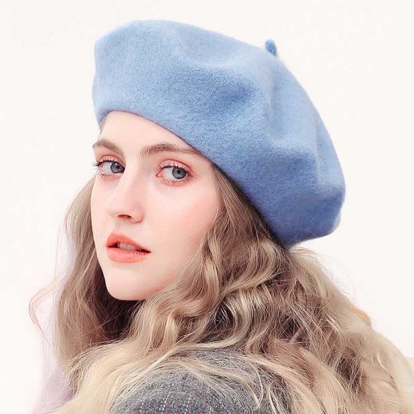 berets wool beret hats women winter french hat girls solid color fashion autumn for flat cap felt, Blue;gray
berets wool beret hats women winter french hat girls solid color fashion autumn for flat cap felt, Blue;gray