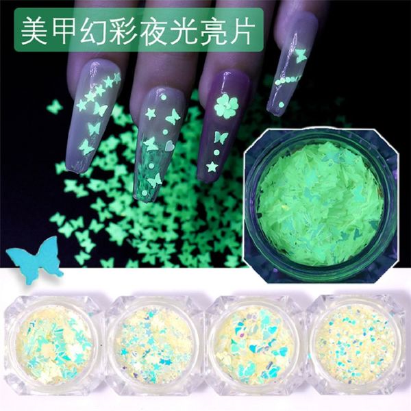 nail glitter fluorescent luminous butterfly star heart round shape sequins glow in the dark flakes slices manicure decorations, Silver;gold
nail glitter fluorescent luminous butterfly star heart round shape sequins glow in the dark flakes slices manicure decorations, Silver;gold