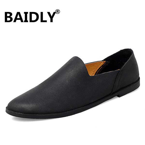 new soft men casual shoes leather handmade men loafers rome designer style flat moccasins outdoors genuine leather shoes, Black
new soft men casual shoes leather handmade men loafers rome designer style flat moccasins outdoors genuine leather shoes, Black