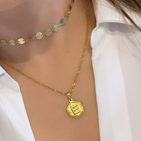 trendy alphabet capital e letter pendant necklace for women gold color stainless steel initial letter s necklaces jewerly gift, Silver
trendy alphabet capital e letter pendant necklace for women gold color stainless steel initial letter s necklaces jewerly gift, Silver