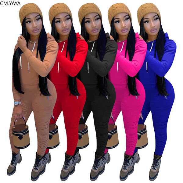 cm.yaya solid women two piece set hooded long sleeve sweatshirts stacked jogger pants suit tracksuit matching set casual outfit x0923, Gray
cm.yaya solid women two piece set hooded long sleeve sweatshirts stacked jogger pants suit tracksuit matching set casual outfit x0923, Gray