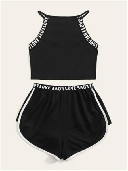 new fashion womens sleeveless set fitness loose suit sling t shirt stretch shorts outfits casual women sport set tracksuit, Gray
new fashion womens sleeveless set fitness loose suit sling t shirt stretch shorts outfits casual women sport set tracksuit, Gray