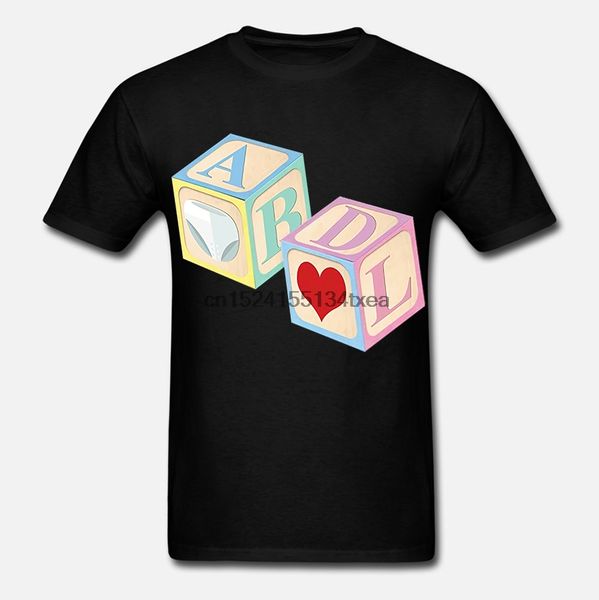 men t shirt alphabet diaper love t-shirt abdl pajama shirt-rt women tshirts