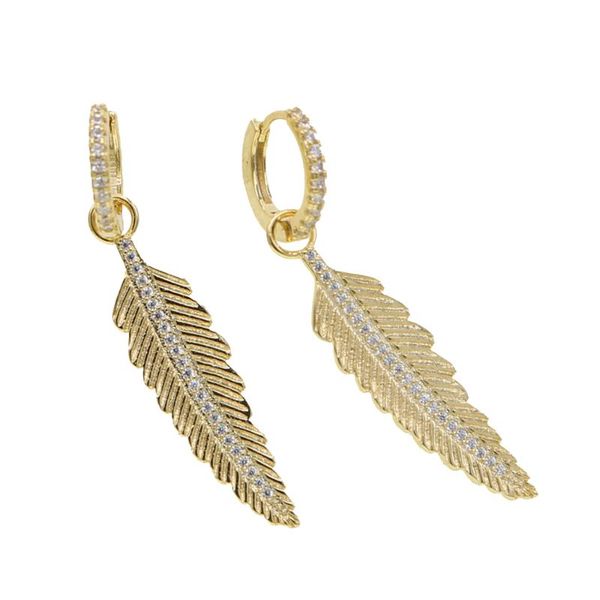 vintage classic women jewelry gold filled cz leaf feather drop charm dangle earring fashion, Silver
vintage classic women jewelry gold filled cz leaf feather drop charm dangle earring fashion, Silver