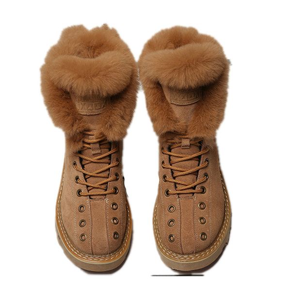 martin boots shoes woman rabbit fur warm plush 2019 winter new female shoes casual genuine leather snow boots high 200916, Black
martin boots shoes woman rabbit fur warm plush 2019 winter new female shoes casual genuine leather snow boots high 200916, Black