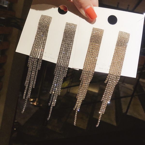 european and american personality long tassel vintage stud earrings exaggerated prevent trend allergy exquisite women's earrings, Silver
european and american personality long tassel vintage stud earrings exaggerated prevent trend allergy exquisite women's earrings, Silver
