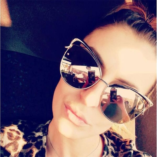 sunglasses classic metal frame ladies cat eye gradient brand designer vintage women cateye mirror lens coating uv400, White;black
sunglasses classic metal frame ladies cat eye gradient brand designer vintage women cateye mirror lens coating uv400, White;black