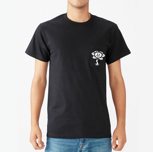 men's undertale t-shirt 100% cotton sunflower flowey print t shirts fashion short sleeve pixel flower pocket t-shirts
men's undertale t-shirt 100% cotton sunflower flowey print t shirts fashion short sleeve pixel flower pocket t-shirts