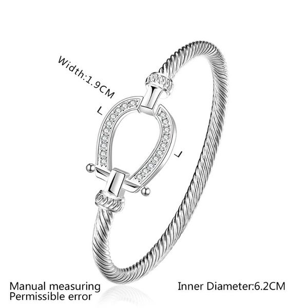 kinitial 925 silver horse shoe bracelets bangles smooth steel ed wire bracelet germanium accessories for women bangle291q, Black
kinitial 925 silver horse shoe bracelets bangles smooth steel ed wire bracelet germanium accessories for women bangle291q, Black