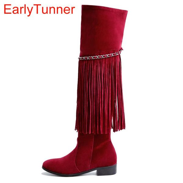 boots brand sales red brown women fringe thigh high european black lady over the knee tassel shoes eda67 plus big size 43 10
boots brand sales red brown women fringe thigh high european black lady over the knee tassel shoes eda67 plus big size 43 10