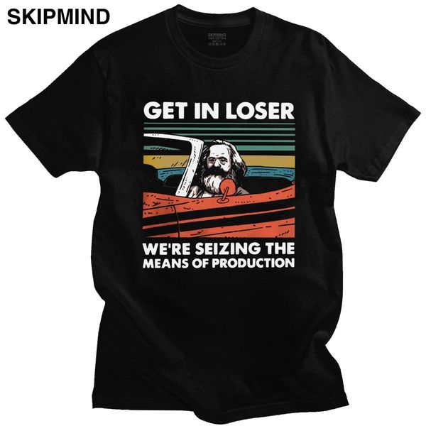 karl marx get in loser we're seizing the means of production t-shirt men short sleeve communism socialismt-shirt cotton tee top
karl marx get in loser we're seizing the means of production t-shirt men short sleeve communism socialismt-shirt cotton tee top