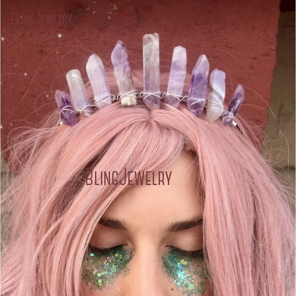 edm fashion amethysts crown mermaid crown festival bohemian bride wedding bridal gemstones headpiece hj28803, Golden;silver
edm fashion amethysts crown mermaid crown festival bohemian bride wedding bridal gemstones headpiece hj28803, Golden;silver