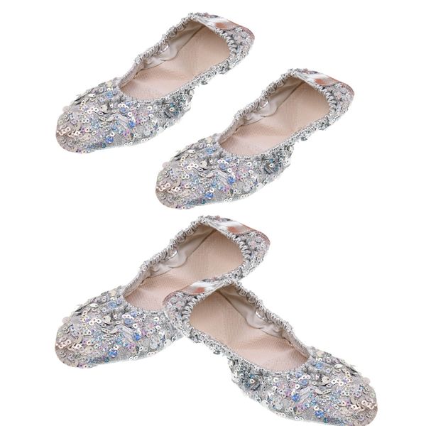 2pairs belly dance shoes soft sole professional dance performance shoes l xl, Blue
2pairs belly dance shoes soft sole professional dance performance shoes l xl, Blue