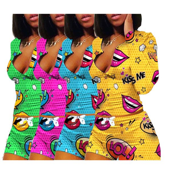 women nightwear playsuit workout button skinny print long sleeve and shorts 2 piece set v-neck women plus size tracksuit ly107, Gray
women nightwear playsuit workout button skinny print long sleeve and shorts 2 piece set v-neck women plus size tracksuit ly107, Gray