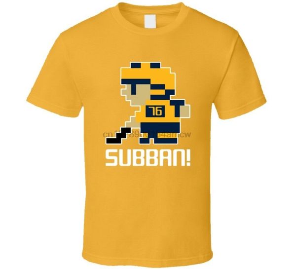 p.k. subban # 76 tecmo nashville hockey athlete fan t shirt