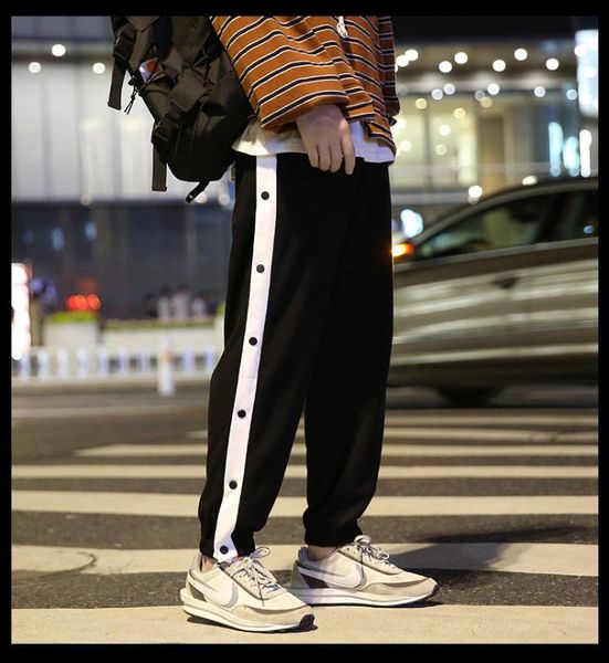 black for fog street pants women cargo pants hip hop slim fit ribboned waistband track, Black;white
black for fog street pants women cargo pants hip hop slim fit ribboned waistband track, Black;white