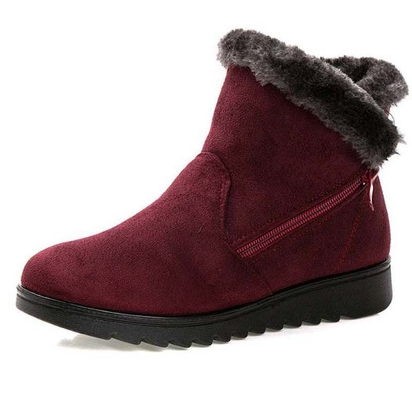 women's snow boots warm short fur plush winter ankle plus size platform ladies suede zip shoes female comfortable, Black
women's snow boots warm short fur plush winter ankle plus size platform ladies suede zip shoes female comfortable, Black