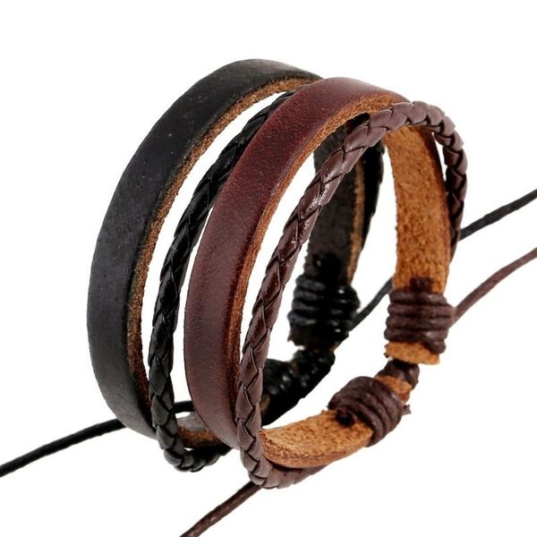 2020 new multi-layer hand-woven first layer leather bracelet couple men women wild korean retro hand strap fashion jewelry, Golden;silver
2020 new multi-layer hand-woven first layer leather bracelet couple men women wild korean retro hand strap fashion jewelry, Golden;silver