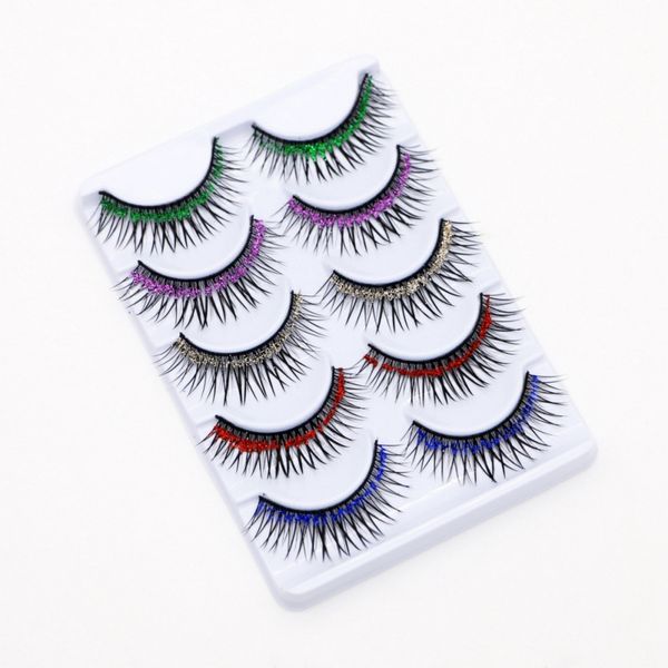 makeup 5 pairs color glitter diamond eyelashes stage performance false eye lashes cosplay halloween long thick natural eyelash
makeup 5 pairs color glitter diamond eyelashes stage performance false eye lashes cosplay halloween long thick natural eyelash
