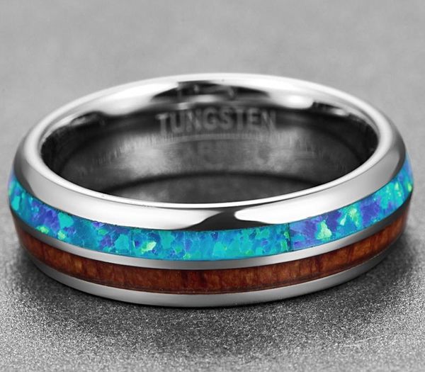 nuncad new arrival 6mm wood tungsten carbide men ring size 7-12 polished natual opal acacia ring female engagement jewelry gift44, Silver
nuncad new arrival 6mm wood tungsten carbide men ring size 7-12 polished natual opal acacia ring female engagement jewelry gift44, Silver