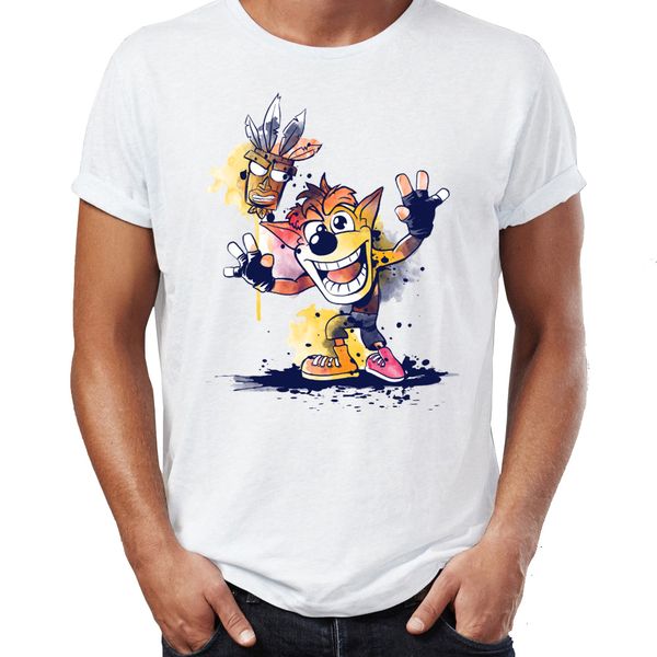 men's t shirt watercolor crash bandicoot funny childhood hero artwork drawing printed tee
men's t shirt watercolor crash bandicoot funny childhood hero artwork drawing printed tee