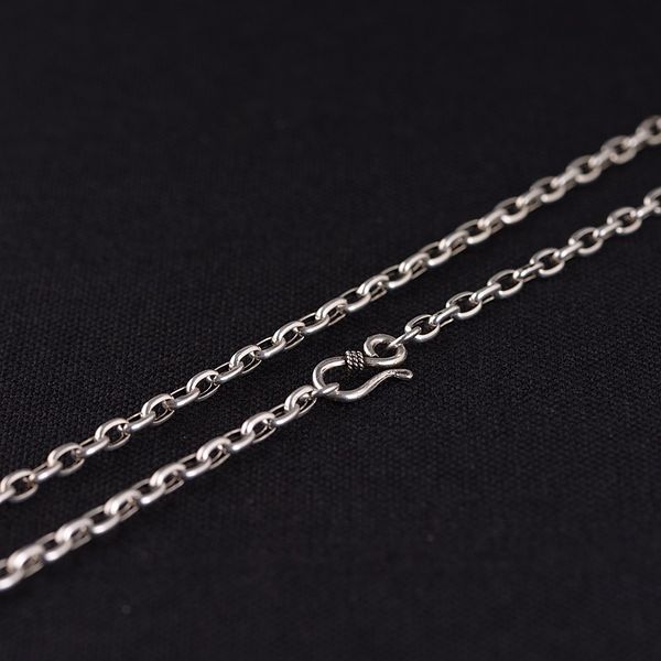 s925 sterling silver necklace antique style flat circle silver necklace sweater chain 2020 new men and women fashion
s925 sterling silver necklace antique style flat circle silver necklace sweater chain 2020 new men and women fashion