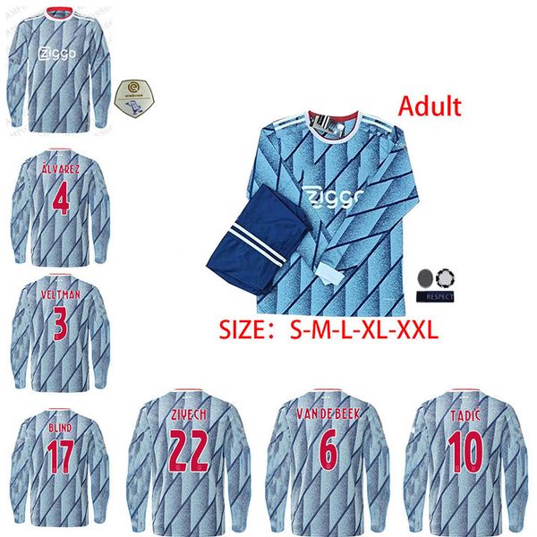 2020 long sleeves ajax soccer jersey promes alvarez 50 years 20 21 huntelaar camiseta de fútbo van de beek tadic ziyech football shirt, Black
2020 long sleeves ajax soccer jersey promes alvarez 50 years 20 21 huntelaar camiseta de fútbo van de beek tadic ziyech football shirt, Black