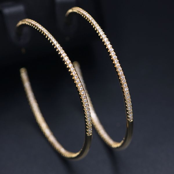 hoop & huggie boho gold color big circle earrings for women 50.5mm colorful cubic zircon large round earring elegant simple lady jewelry, Golden;silver
hoop & huggie boho gold color big circle earrings for women 50.5mm colorful cubic zircon large round earring elegant simple lady jewelry, Golden;silver