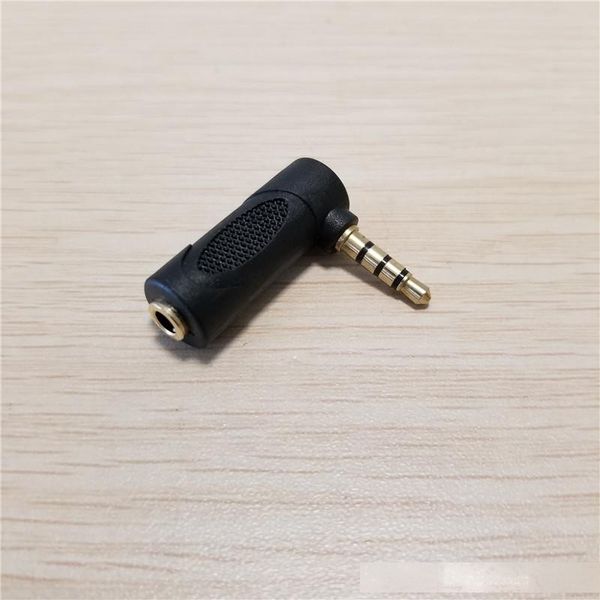 10pcs/lot 90 degree elbow 3.5mm 4 pole male to female dc adapter connector gold-plated for iphone black
10pcs/lot 90 degree elbow 3.5mm 4 pole male to female dc adapter connector gold-plated for iphone black