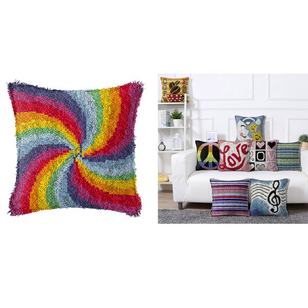 1 set latch hook kits for diy throw pillow cover sofa cushion cover with pattern printed and basic tool & yarn 16.93x16.93 inch
1 set latch hook kits for diy throw pillow cover sofa cushion cover with pattern printed and basic tool & yarn 16.93x16.93 inch