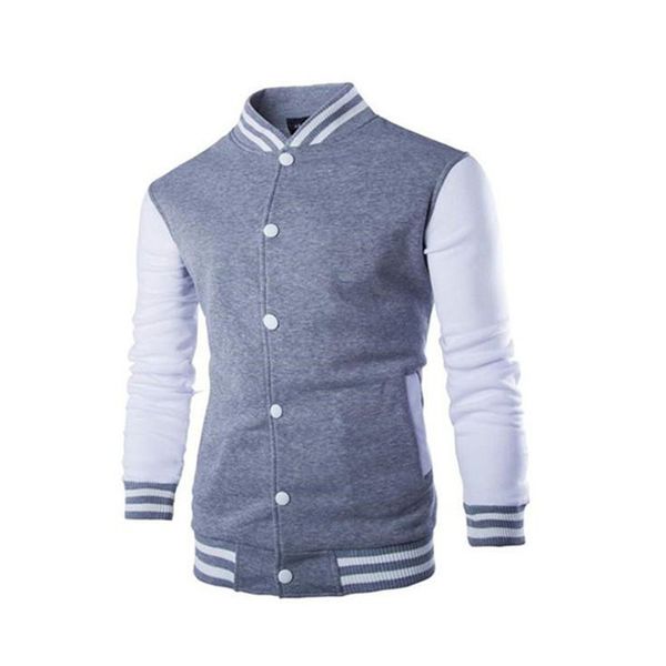 man stand collar baseball uniform jacket fashion trend casual long sleeve outerwear designer male autumn new single-breasted slim coat, Black;brown
man stand collar baseball uniform jacket fashion trend casual long sleeve outerwear designer male autumn new single-breasted slim coat, Black;brown