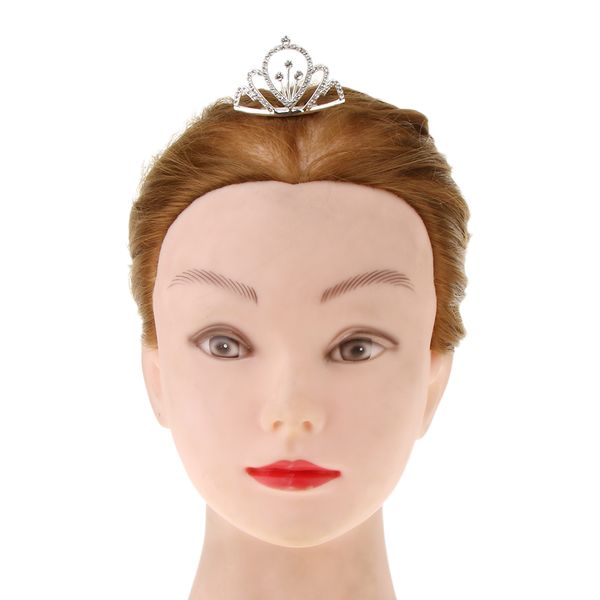 elegant mini crown clear crystal rhinestone tiara wedding birthday party hair accessories, Silver
elegant mini crown clear crystal rhinestone tiara wedding birthday party hair accessories, Silver