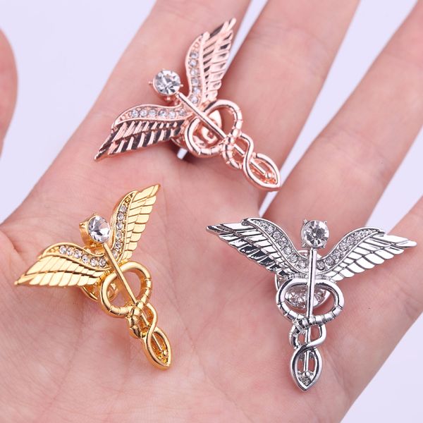 pins, brooches 3 colors caduceus large 3.2cm brooch badges lapel pin men rod of asclepius emergency crystal for staff, Gray
pins, brooches 3 colors caduceus large 3.2cm brooch badges lapel pin men rod of asclepius emergency crystal for staff, Gray