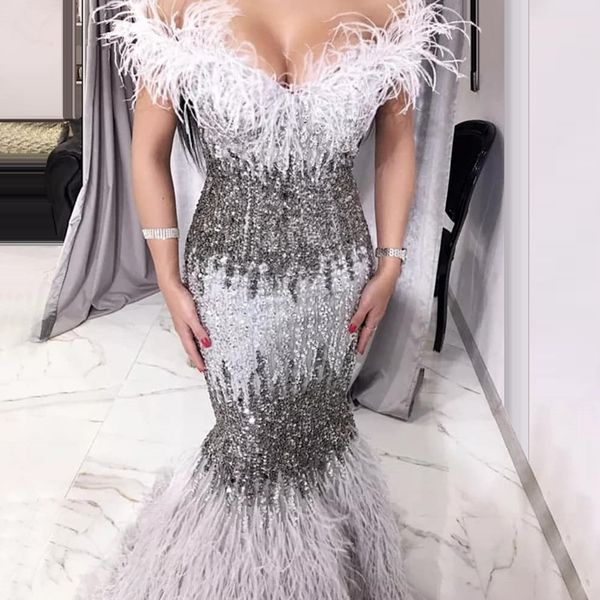 middle east luxury evening dresses beading sequins feather mermaid off shoulder prom gowns elegant red carpet vestido de novia, Black;red
middle east luxury evening dresses beading sequins feather mermaid off shoulder prom gowns elegant red carpet vestido de novia, Black;red