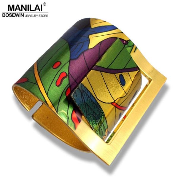 manilai fashion country style painting design opened big bracelet for women costume jewellery 2020, Black
manilai fashion country style painting design opened big bracelet for women costume jewellery 2020, Black