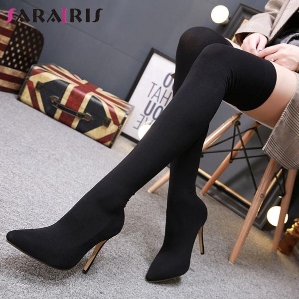 boots sarairis brand ladies 2021 slim thigh high women pointed toe thin heels over the knee shoes woman, Black
boots sarairis brand ladies 2021 slim thigh high women pointed toe thin heels over the knee shoes woman, Black