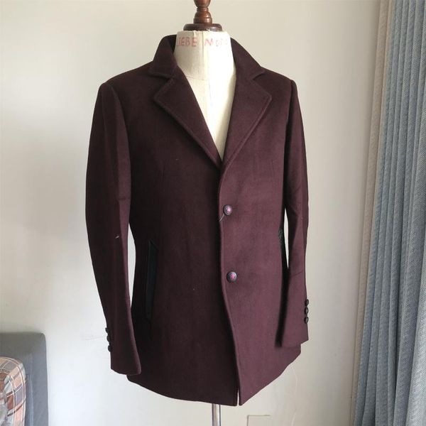 mens autumn winter notched jackets and coats 53% wool blends business casual burgundy blazer for men thick outwear, Black
mens autumn winter notched jackets and coats 53% wool blends business casual burgundy blazer for men thick outwear, Black