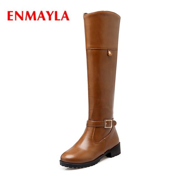 boots enmayla 2021 selling round toe women square heel knee-high lady zip buckle zyl538, Black
boots enmayla 2021 selling round toe women square heel knee-high lady zip buckle zyl538, Black