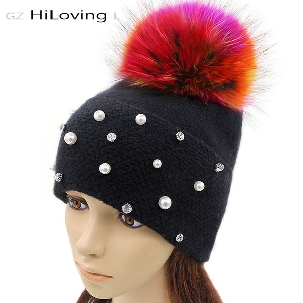 gzhilovingl new autumn winter wool knitted beanies cap women diamonds preals beanie with real fur pompom beanies hat girls hat, Blue;gray
gzhilovingl new autumn winter wool knitted beanies cap women diamonds preals beanie with real fur pompom beanies hat girls hat, Blue;gray