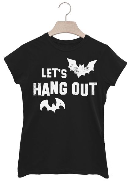 batch1 let's hang out vampire bats novelty halloween slogan womens t - shirt large size tee shirt
batch1 let's hang out vampire bats novelty halloween slogan womens t - shirt large size tee shirt