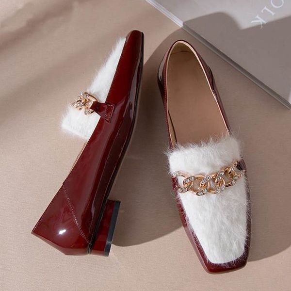 flat shoes women's loafers mixed colors cow leather square toe crystal metal decorations loafers women shoes mujer, Black
flat shoes women's loafers mixed colors cow leather square toe crystal metal decorations loafers women shoes mujer, Black