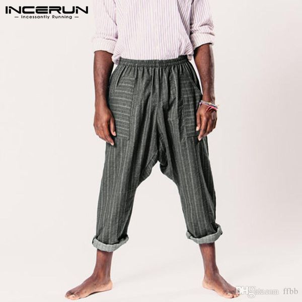 2019 retro men striped pants elastic waist joggers pockets casual straight pants baggy trousers men pantalon hombre incerun 5xl, Black
2019 retro men striped pants elastic waist joggers pockets casual straight pants baggy trousers men pantalon hombre incerun 5xl, Black