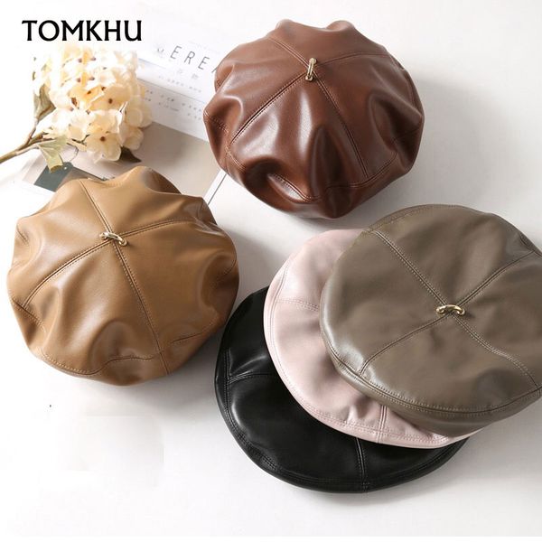 berets tomkhu pu leather french beret hat warm cap artist painter classical solid color women beanies winter adjustable, Blue;gray
berets tomkhu pu leather french beret hat warm cap artist painter classical solid color women beanies winter adjustable, Blue;gray