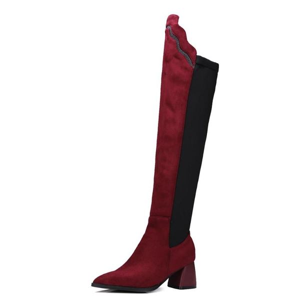 women boots high heels brand women's shoes boots-women booties ladies stiletto fashion pointy rubber 2020 large size, Black
women boots high heels brand women's shoes boots-women booties ladies stiletto fashion pointy rubber 2020 large size, Black