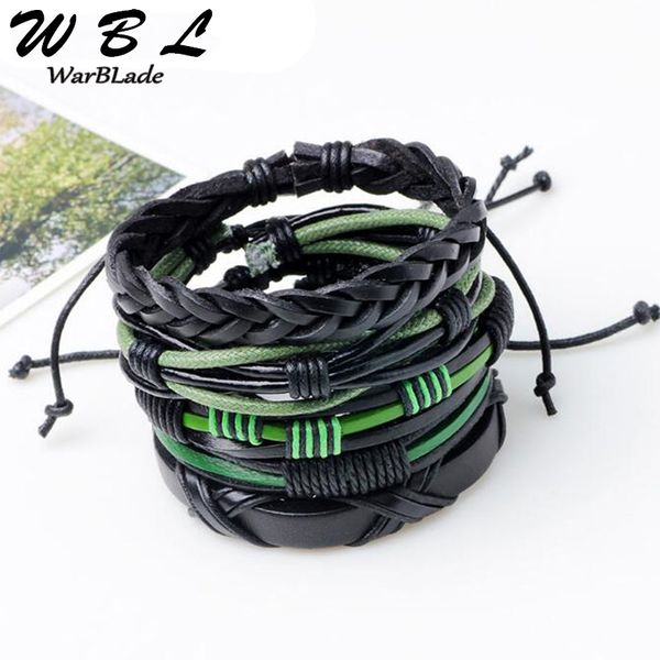 wbl 2020 new genuine leather wrap bracelet set for men punk 3-6pcs/set vintage braided bracelets & bangles women jewelry, Golden;silver
wbl 2020 new genuine leather wrap bracelet set for men punk 3-6pcs/set vintage braided bracelets & bangles women jewelry, Golden;silver