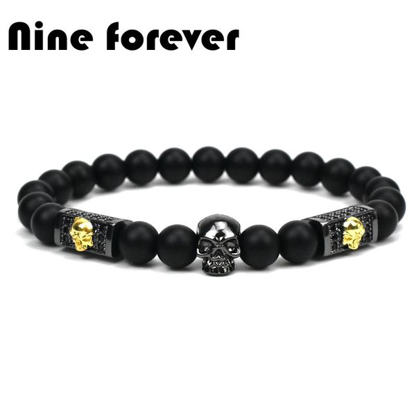 charm bracelets nine forever skull bracelet men jewelry stone beads for women pulseras mujer pulseira feminina bileklik, Golden;silver
charm bracelets nine forever skull bracelet men jewelry stone beads for women pulseras mujer pulseira feminina bileklik, Golden;silver