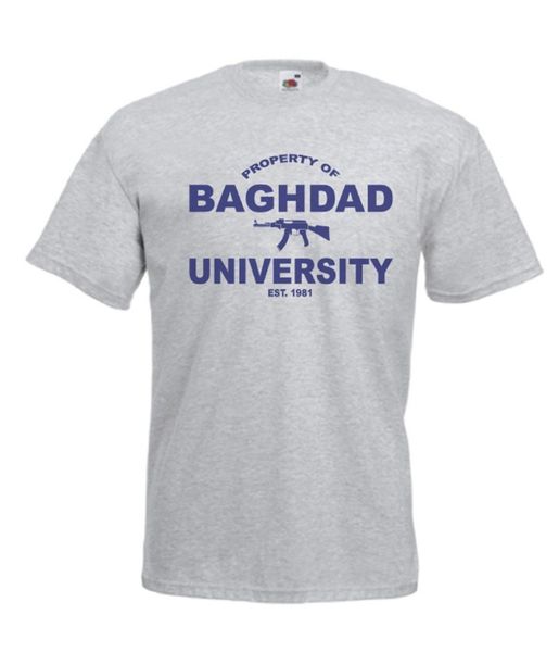 baghdad university funny army new men t shirt 2019 fashion cool print short sleeve clothing custom solid color t shirts cheap
baghdad university funny army new men t shirt 2019 fashion cool print short sleeve clothing custom solid color t shirts cheap